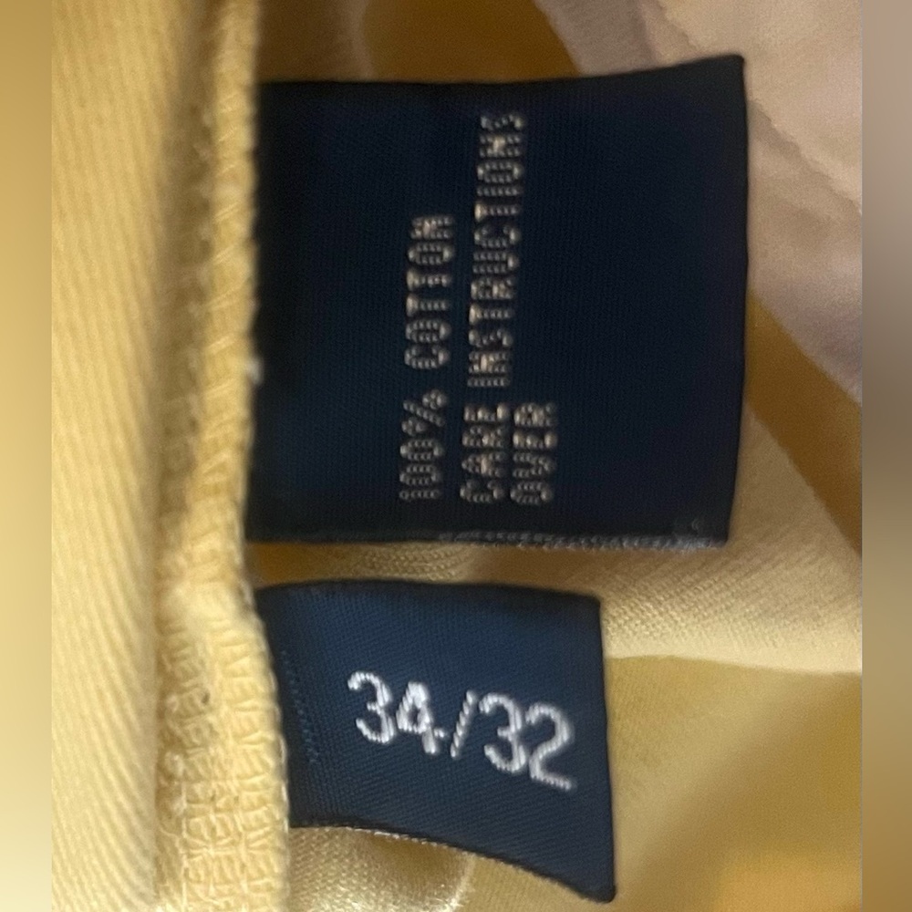 Vintage Polo by Ralph Lauren Classic Yellow Chinos 34x32 - Picture 5 of 5
